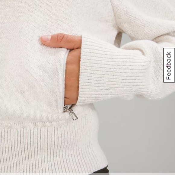 Lululemon cotton blend full zip sweater - Picture 4 of 10